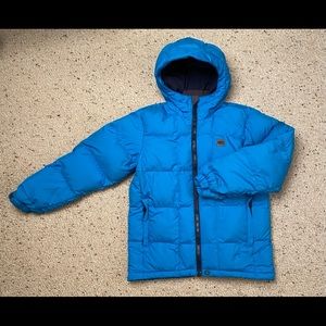MEC Blus Blue Down Hooded Winter Jacket Size 10